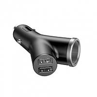 АЗП (Автомобільний Зарядний Пристрій) USB Baseus Y type dual USB+cigarette lighter \ Black