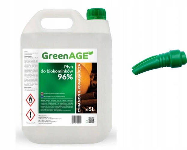 Биотопливо, биоэтанол для камина GreenAge 5 L Цитрусовые и кориция ...