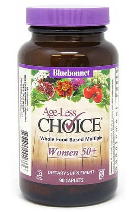 Вітаміни для жінок 50+ Bluebonnet Nutrition Age-Less Choice Women 50+ 90 caplets, фото 3