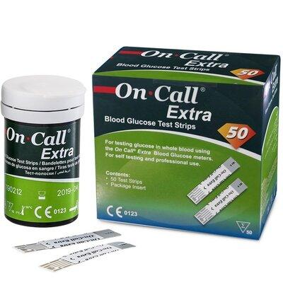 Тест-смужки On Call Extra (Он Колл Экстра) 50 шт