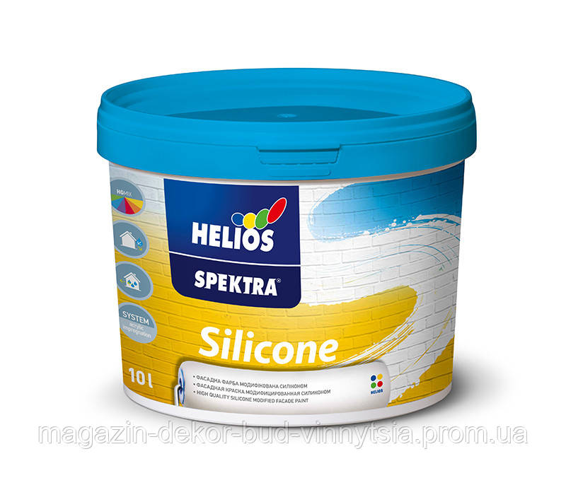 Краска фасадная Helios Silicone В1 ТМ"SPEKTRA" 5л. - фото 1 - id-p1454780207