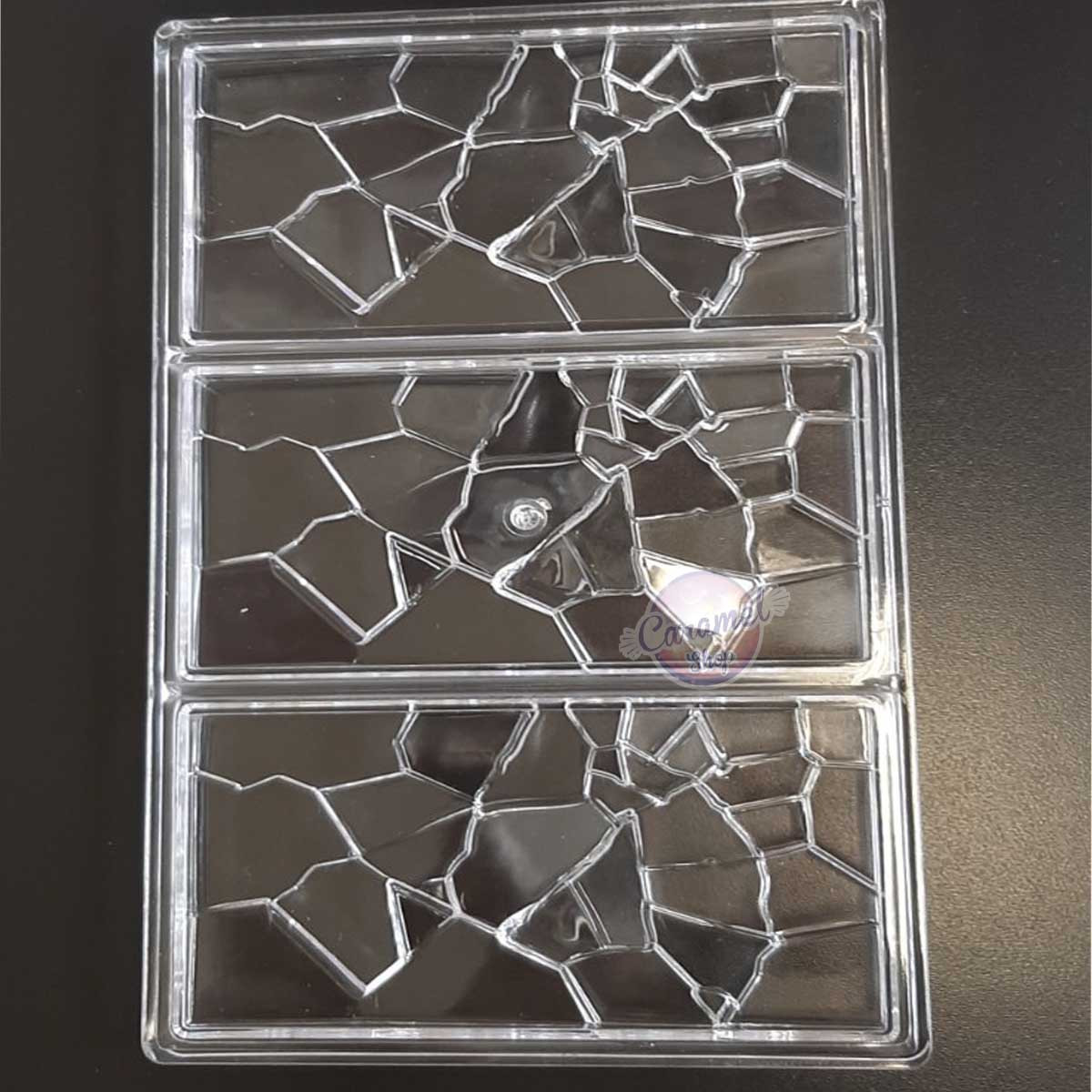 Полікарбонатна форма для плитки шоколаду, 3 шт. на планшетці, фото 1