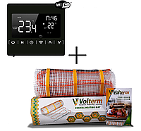 Нагревательный мат Volterm Classic Mat 1,6 м² 230 Вт с программируемым терморегулятором Еcoset 1823 WIFI