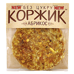 Коржик "Абрикос" без цукру, 45г-50г, 60шт/ящ