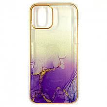 Чохол-накладка Shiny sand 2021 для iPhone 12 пурпурова