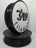 PLA (ПЛА) пластик для 3D принтера Чорний 1,75mm 0,75кг, фото 2