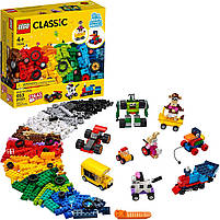 LEGO Classic Кубики й колеса 653 деталей (11014), фото 4