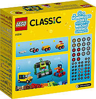 LEGO Classic Кубики й колеса 653 деталей (11014), фото 3
