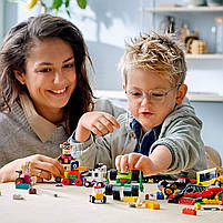 LEGO Classic Кубики й колеса 653 деталей (11014), фото 7
