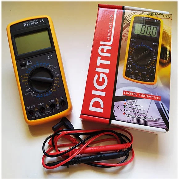 Цифровий мультиметр із дисплеєм, звуком. Digital Multimeter DT-9502A