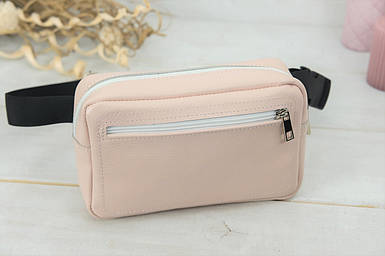 Жіноча сумка "Модель №59" з натуральної шкіри колір Пудра