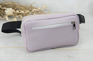 Жіноча сумка "Модель №59" з натуральної шкіри колір Бузковий