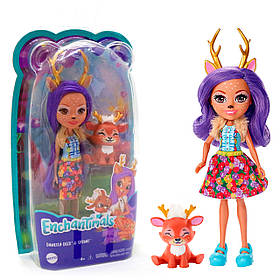 Лялька Енчантімалс «Enchantimals» - Олениха Дениссена і вихованець Спринт, 15 см (FXM75)