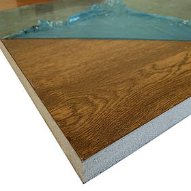 Сендвіч панель 24 мм "Золотий дуб" одностороння, м.кв.