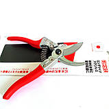 Секатор садовий Японський з високовуглецевої сталі SK-9 ОРИГІНАЛ, фото 7