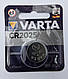 Батарейка Varta CR2025 літієва, блістер 1 шт, фото 2