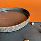 Плоска кругла керамічна тарілка Сіра, фото 4