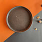 Плоска кругла керамічна тарілка Сіра, фото 2