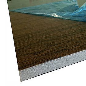 Сендвіч панель "Темний дуб" двостороння (1300х3000х24мм)