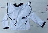 Блузка для дівчаток З довгим рукавом Кант Білий шифон 63513 Papali Україна, фото 3