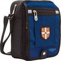 Сумка молодіжна через плече 1 вересня Cambridge 18.5*9*25.5 см синя CA006 синя 552976