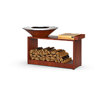 Гриль-барбекю з відкритою тумбою HOLLA GRILL Rust Wide Open