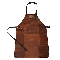 Фартух для гриля шкіряний коричневий Holla Grill