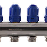 Коллекторный блок с термостатическими клапанами Koer KR.1100-12 1”x12 ways (KR2638), фото 2