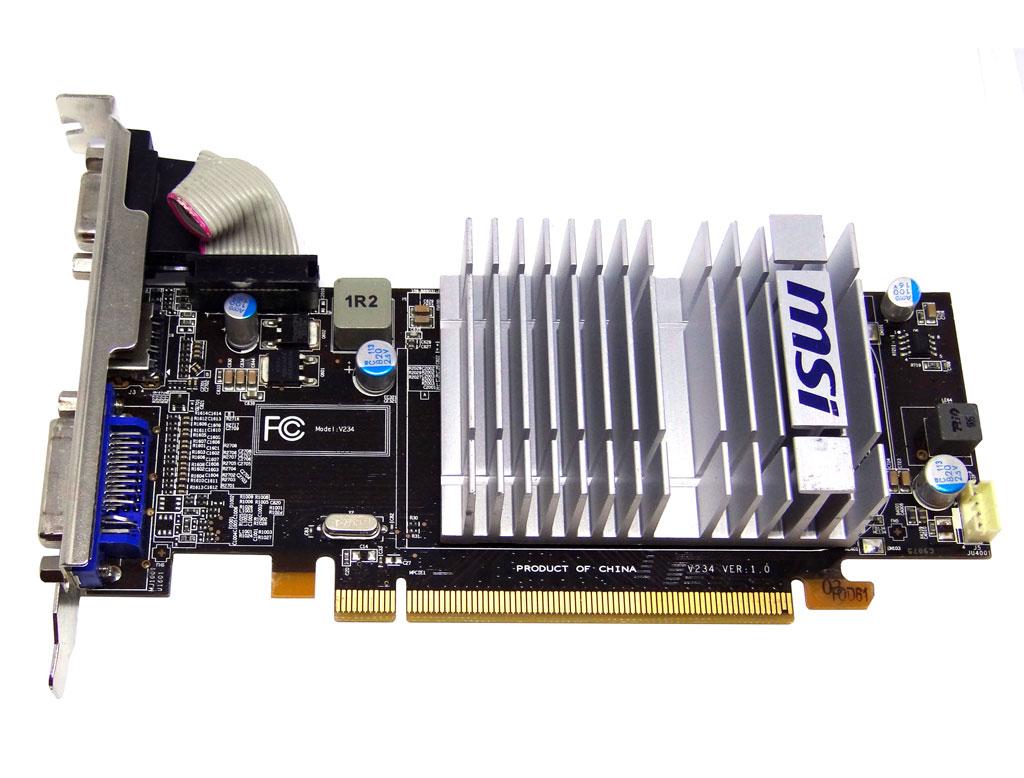 Відеокарта MSI HD 5450 1Gb PCI-Ex DDR3 64bit (DVI + HDMI + VGA), фото 1