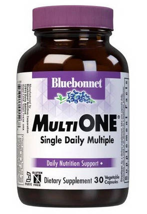 Вітаміни і мінерали Bluebonnet Nutrition Multi ONE 30 veg caps, фото 2