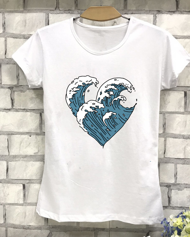 Футболка з принтом Хвиля 🌊 emoji