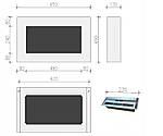 Біокамін BOX IN FLAT білий матовий 650x400, фото 4