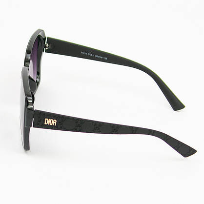 Жіночі брендові сонцезахисні окуляри DIOR (арт. 11310) чорні, фото 5