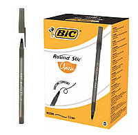 Ручка шариковая BIC Round Stic M, 1 мм, черная