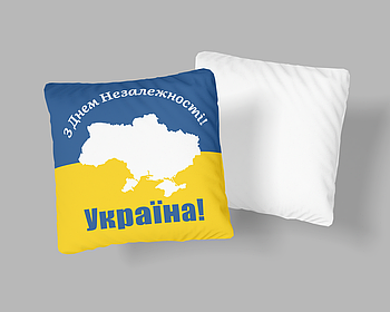 Декоративна подушка для сублімації тематична  "UKRAINE 30" UA0122