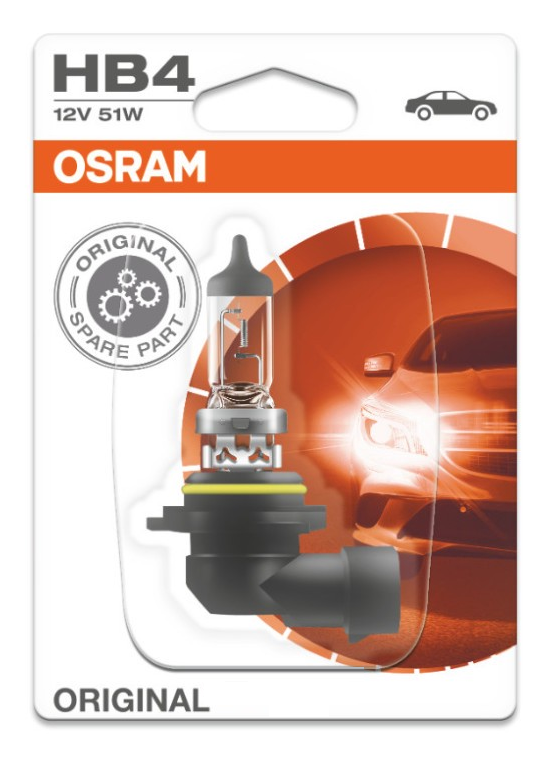 Автолампи галогенова (HB4 12V 51W) OSRAM 9006-01B, фото 1
