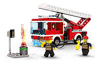 Конструктор Пожарная машина 249 деталей Wange 2625
