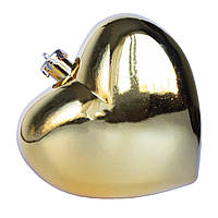 Ялинкова іграшка Серце, 15 см, глянцевий, золотистий (890346)