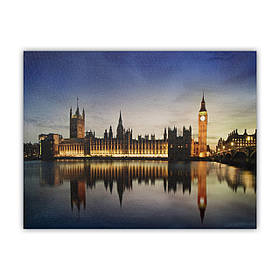 Картина з світловими ефектами нічний Лондон, 5 LЕD ламп, 30х40 см (940195)