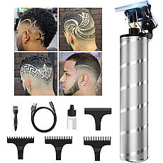 Тример для окантовки і стрижки бороди HairTrimmer Cordless Skeleton, Silver (HT7870S), фото 6