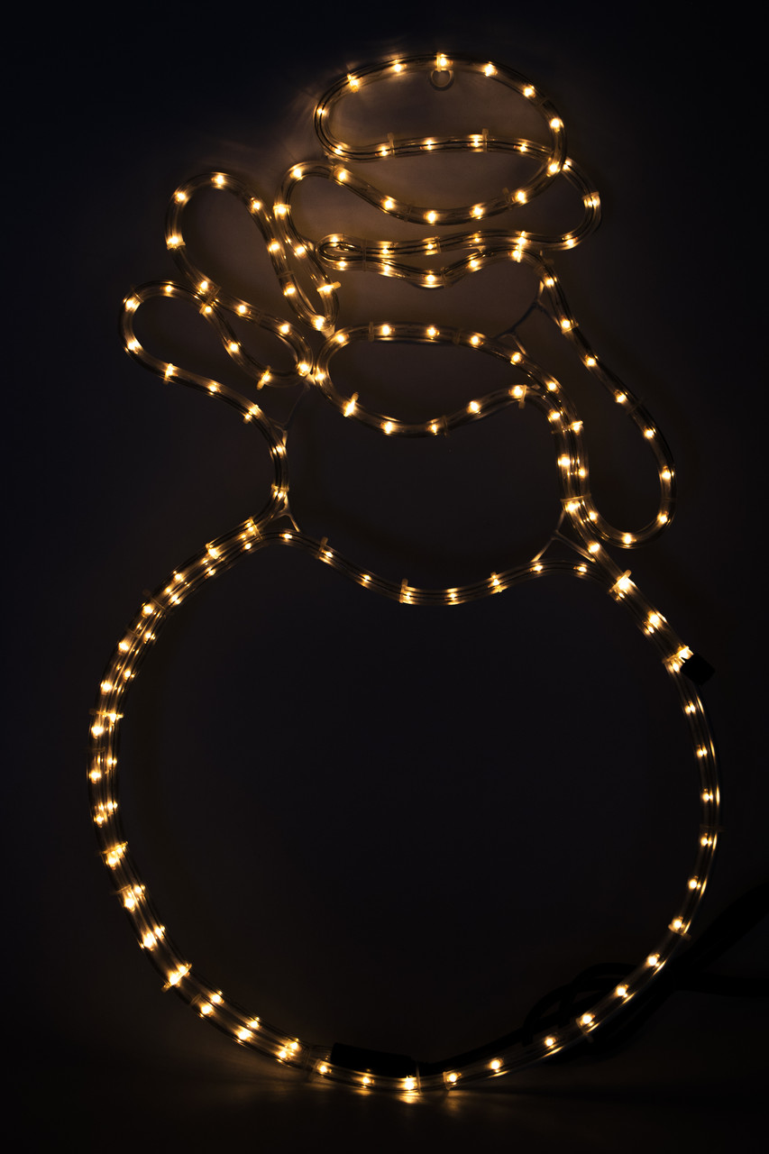 LED декорація ялинка, 64,5 х40 см, білий, теплий, дюралайт, IP44 (051779), фото 1