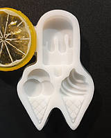 Молд силіконовий для мастики карамелі та шоколаду Ескімо асорті 4 см