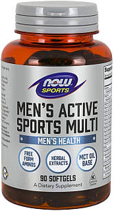 Now Foods Men's Active Sports Multi 90 гелевых капсул