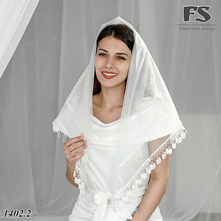 Стильна хустка на весілля, на хрещення, у храм Таміла, фото 2