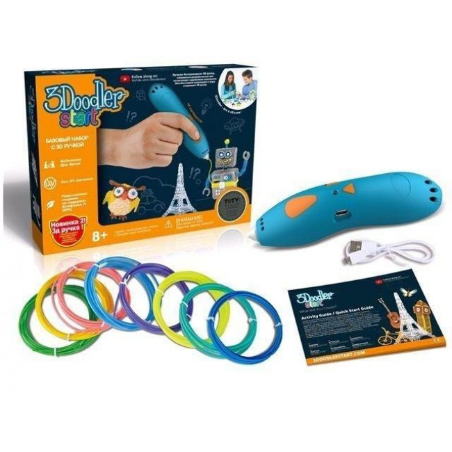 Бездротова 3D-ручка 3Doodler Start Essentials 3D Pen Set