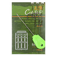 Поводок карповый+игла+стопора Fishing ROI Arm Carp Hook 8245