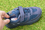 Стильні дитячі кросівки аналог Nike Air Blue Найк аір темно сині р31-32, фото 4
