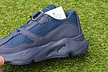 Стильні дитячі кросівки аналог Nike Air Blue Найк аір темно сині р31-32, фото 5