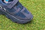 Стильні дитячі кросівки аналог Nike Air Blue Найк аір темно сині р31-32, фото 7