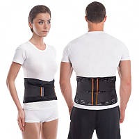 Бандаж підтримувальний із 4 ребрами жорсткості висота 24 см арт. 212 чорний Торос-Груп (Toros-Group)